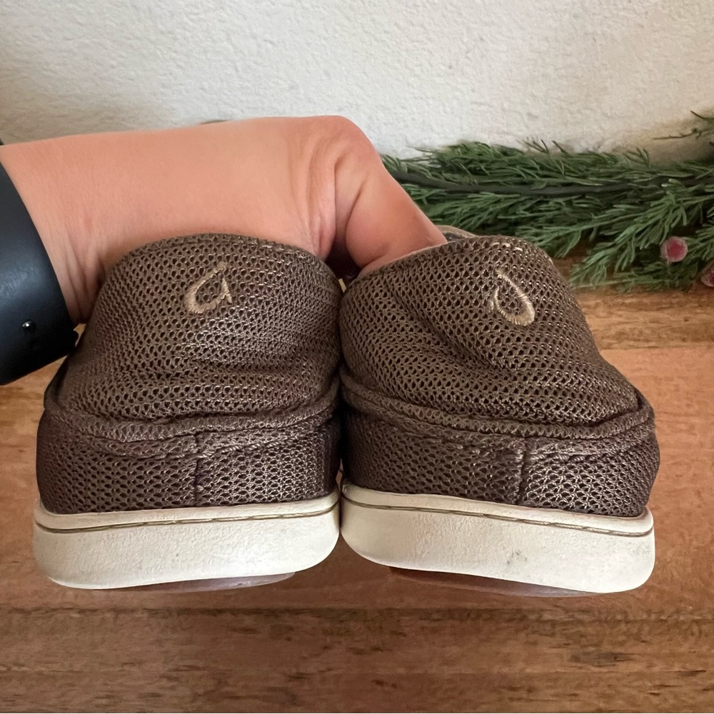 Olukai Nohea Mrsh Tan Slip On Shoe Size 11.5 - Picture 4 of 11